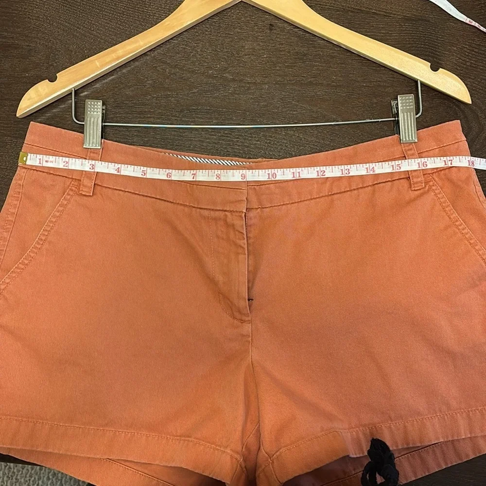 J. Crew Chino Orange High Waist Shorts